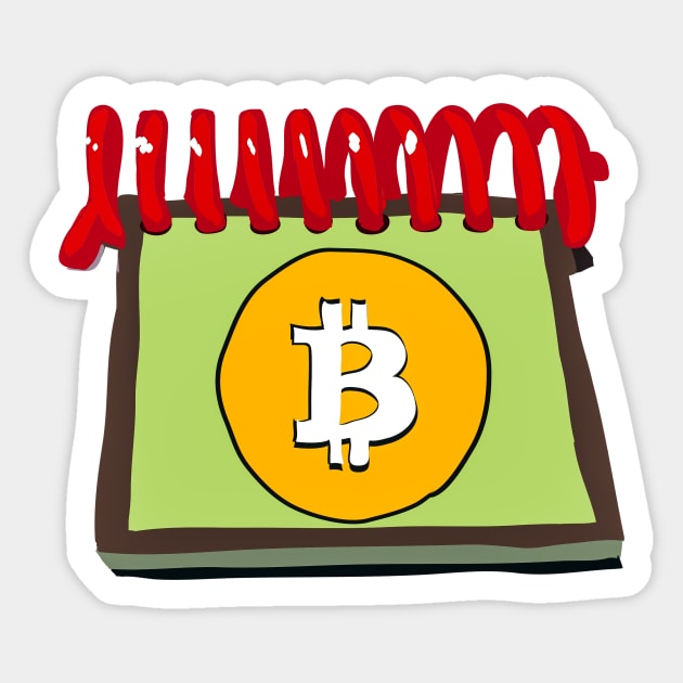 Handy Dandy Notebook Bitcoin Sticker by Digital GraphX